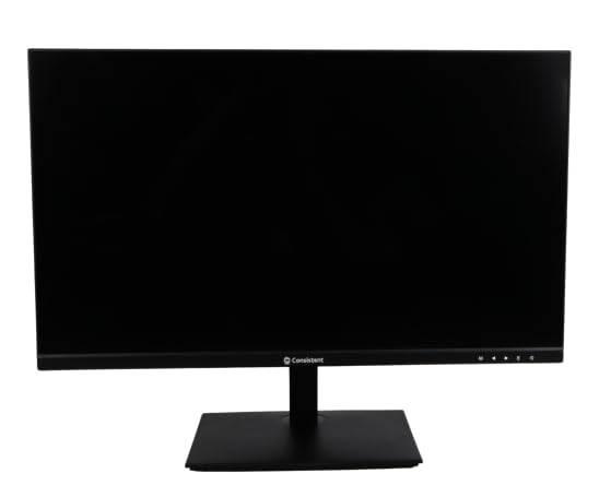 Consistent 2400 23.8" inch (60.5 cm) Wide Display 1920 x 1080 Pixels Full HD Ultra-Slim Monitor- HDMI, Inbuilt Speakers (Black) 3 Years Warranty.